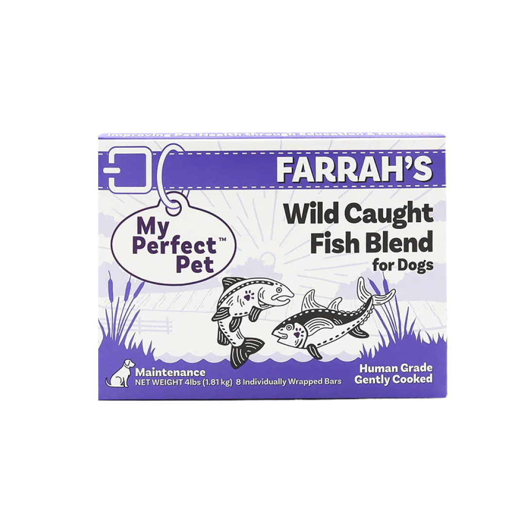 FROZEN My Perfect Pet Farrah's Fish Blend Gently Cooked Dog Food (8-pack), 4-lb image number null